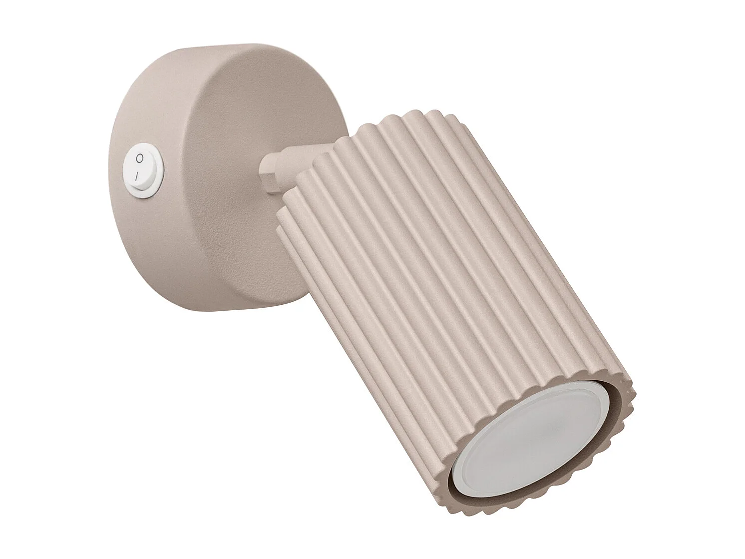 Applique Karbon Minimaliste En Aluminium - 1 Sources Lumineuses - L.8 X H.16 Cm - Taupe