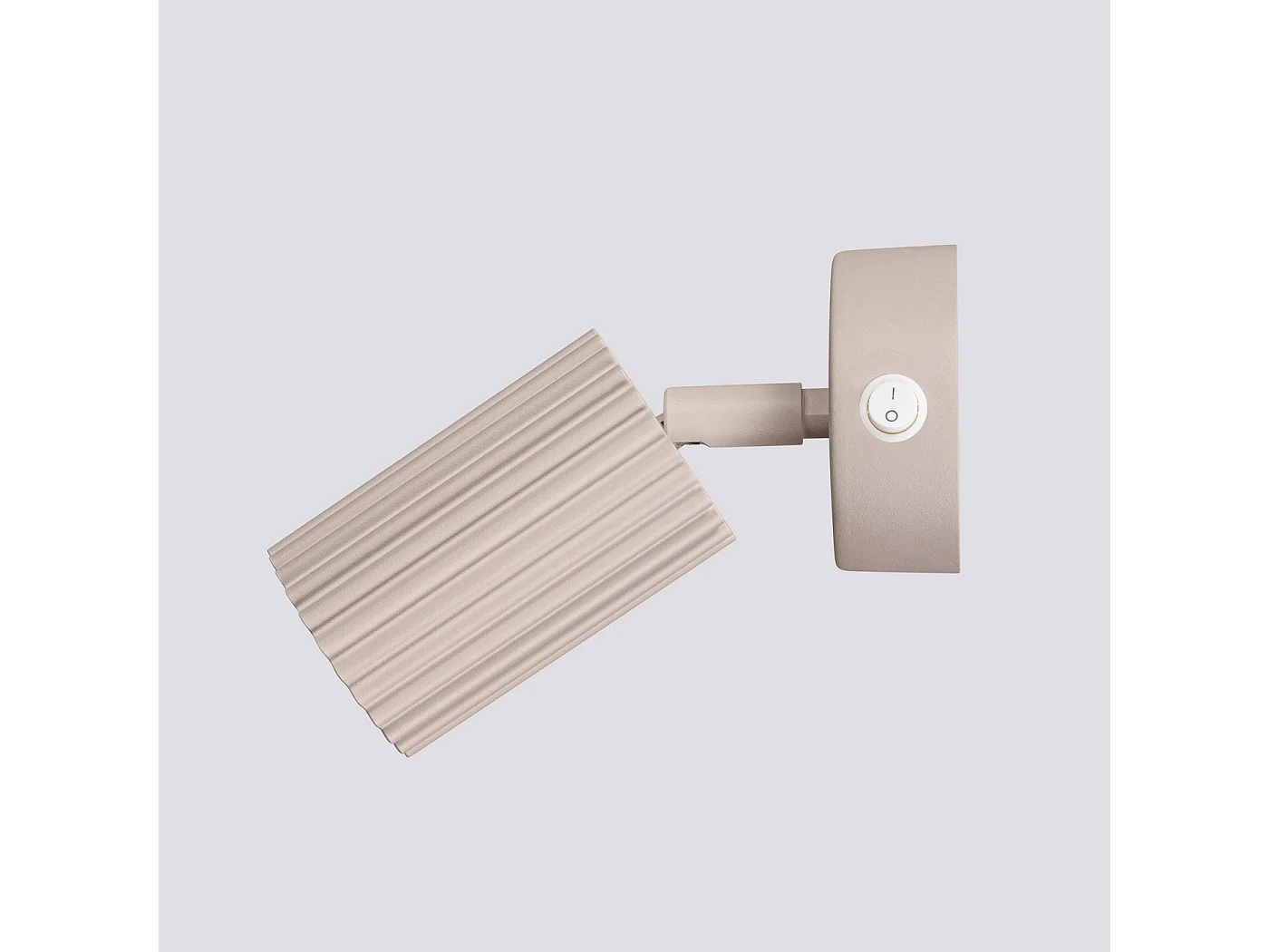 Applique Karbon Minimaliste En Aluminium - 1 Sources Lumineuses - L.8 X H.16 Cm - Taupe