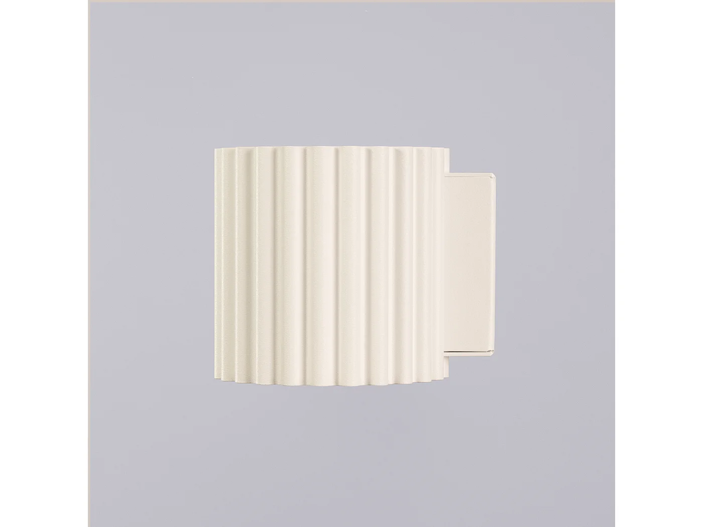 Applique Aura Minimaliste En Aluminium - 1 Sources Lumineuses - L.10 X H.10 Cm - Beige