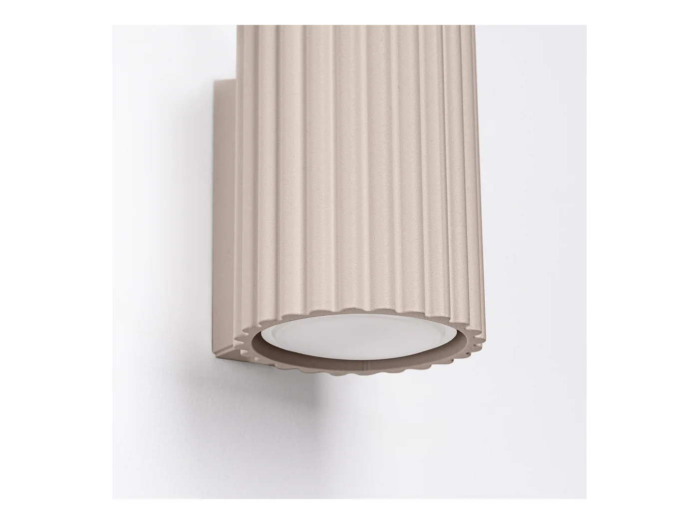 Applique Karbon Minimaliste En Aluminium - 1 Sources Lumineuses - L.6,5 X H.10 Cm - Taupe