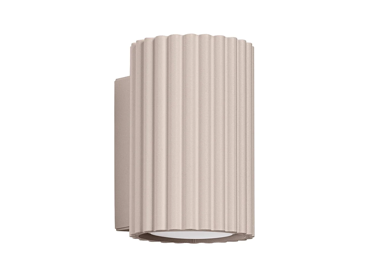 Lampa Ścienna Minimalistyczny Karbon, Aluminium - 1 Źródło - L.6.5 X H.10 Cm - Taupe