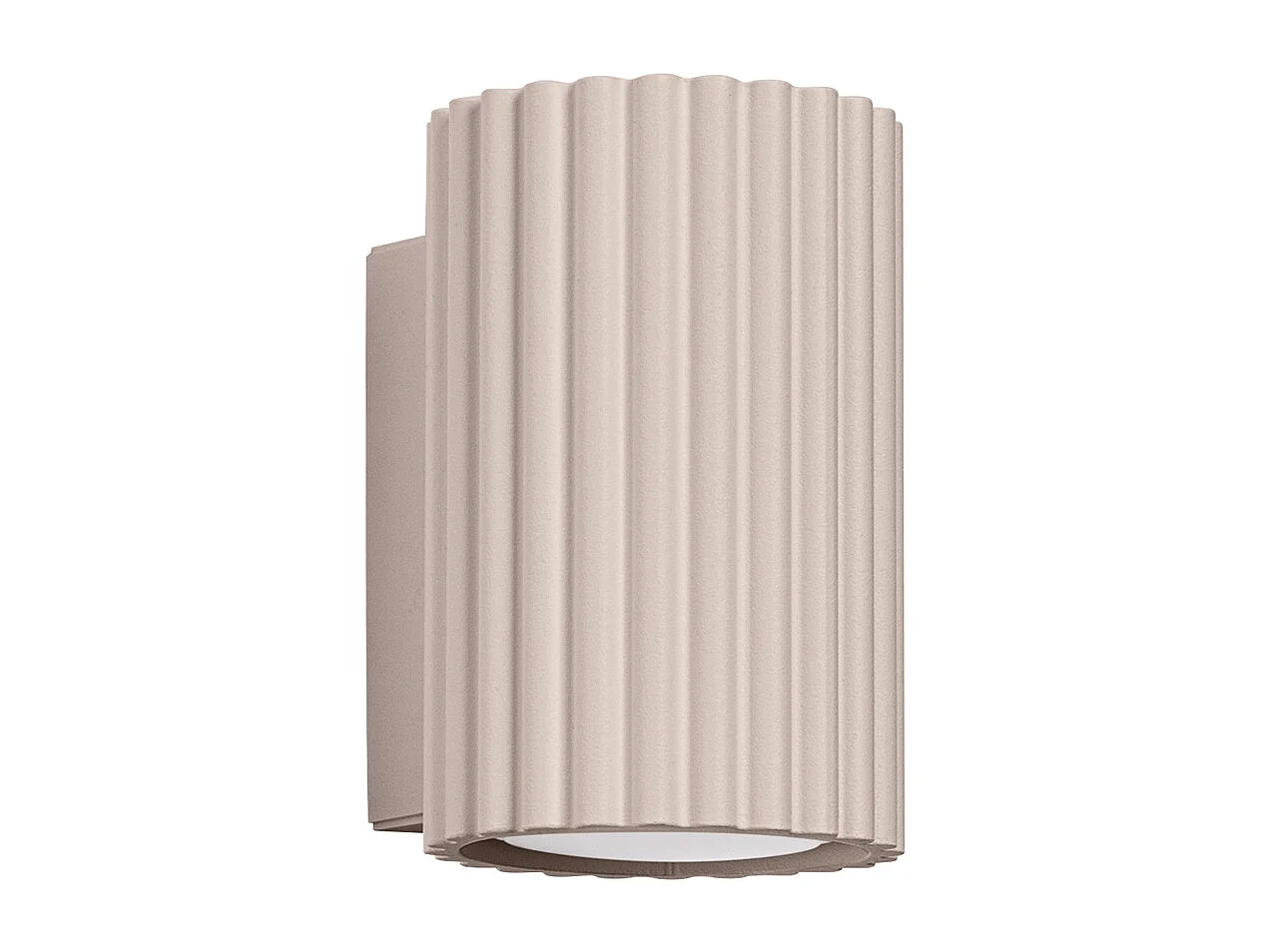 Applique Karbon Minimaliste En Aluminium - 1 Sources Lumineuses - L.6,5 X H.10 Cm - Taupe