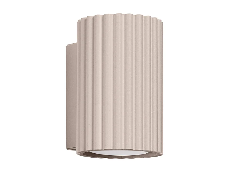 Applique Karbon Minimaliste En Aluminium - 1 Sources Lumineuses - L.6,5 X H.10 Cm - Taupe