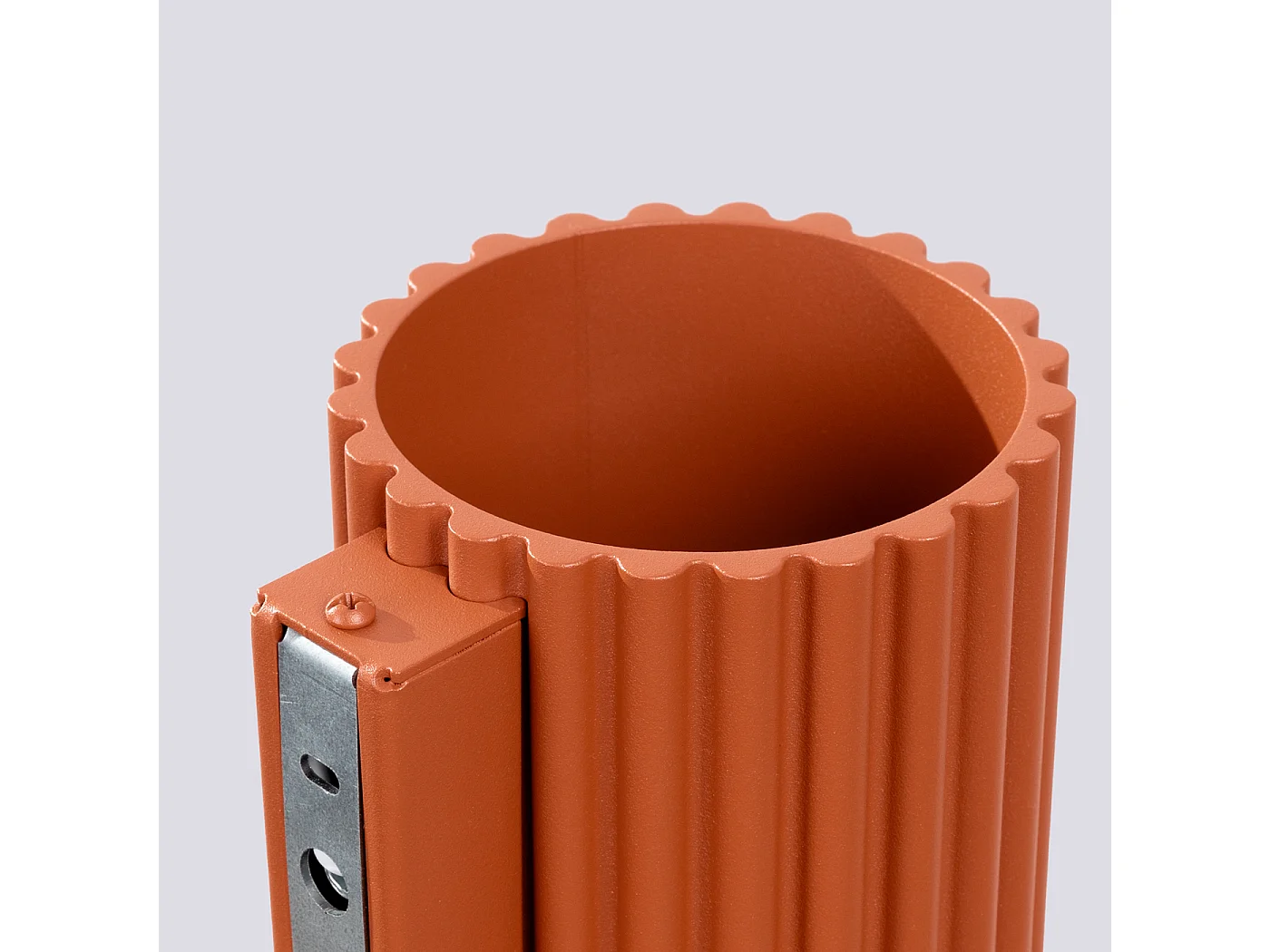 Applique Aura Minimaliste En Aluminium - 1 Sources Lumineuses - L.10 X H.10 Cm - Ocre Rouge