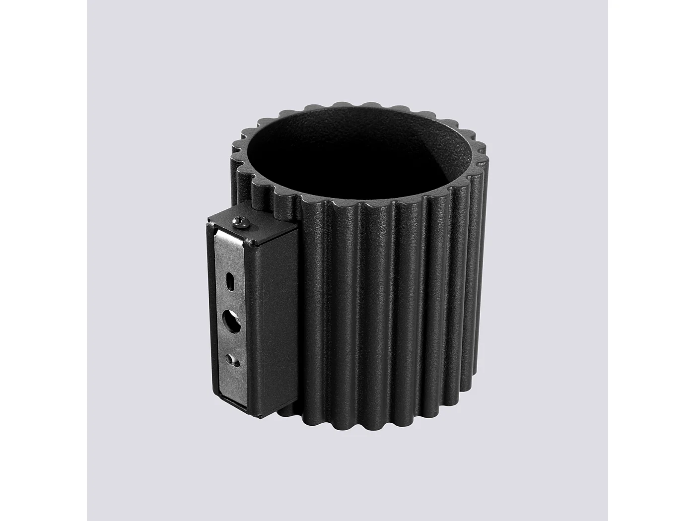 Applique Aura Minimaliste En Aluminium - 1 Sources Lumineuses - L.10 X H.10 Cm - Noir