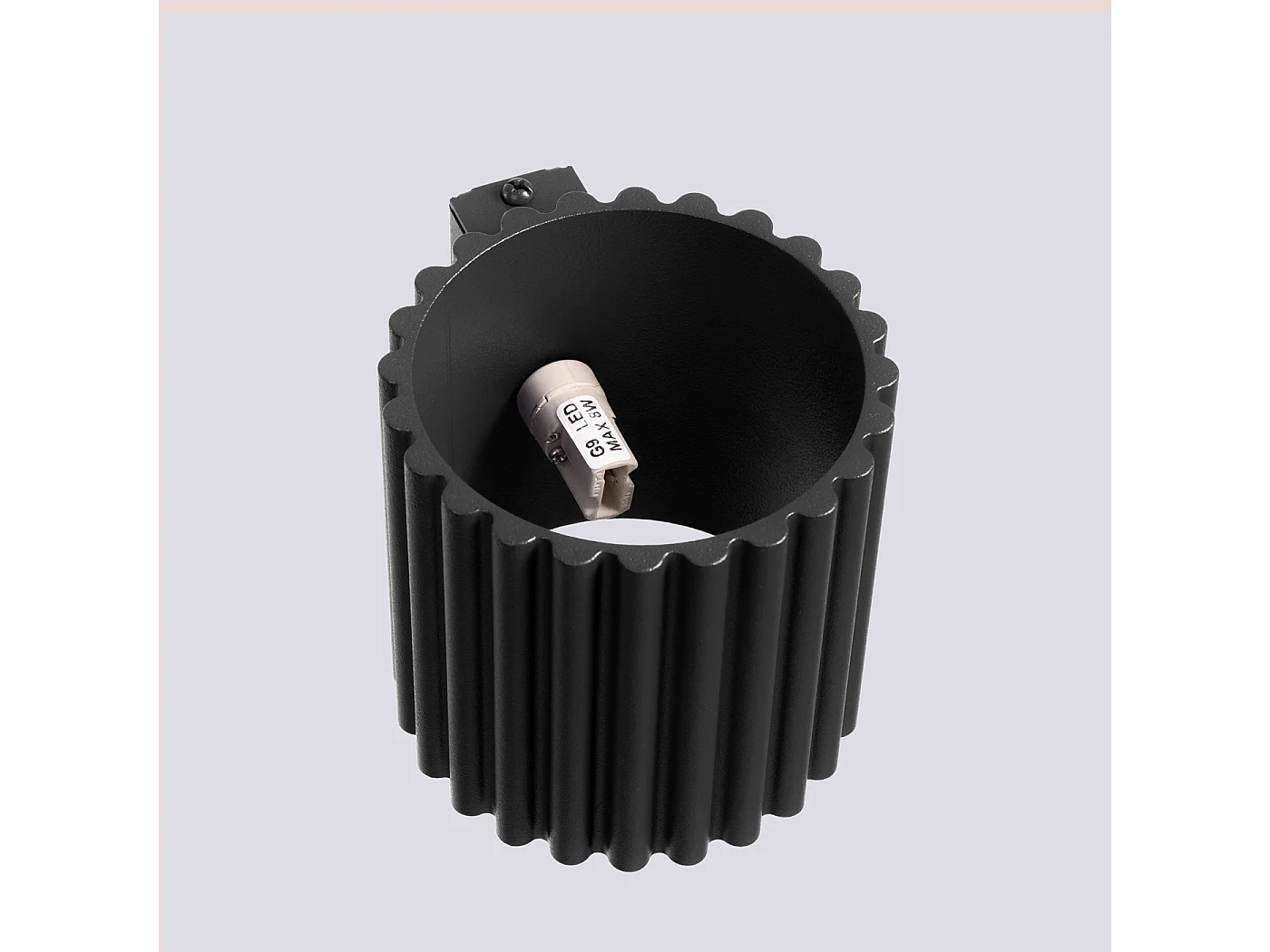 Applique Aura Minimaliste En Aluminium - 1 Sources Lumineuses - L.10 X H.10 Cm - Noir