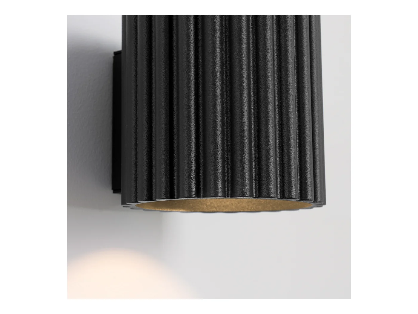 Applique Aura Minimaliste En Aluminium - 1 Sources Lumineuses - L.10 X H.10 Cm - Noir