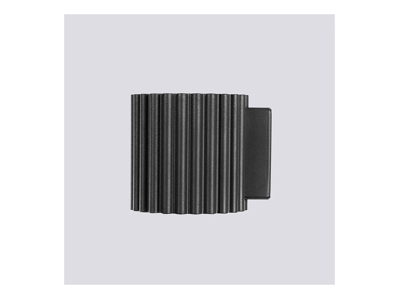 Applique Aura Minimaliste En Aluminium - 1 Sources Lumineuses - L.10 X H.10 Cm - Noir