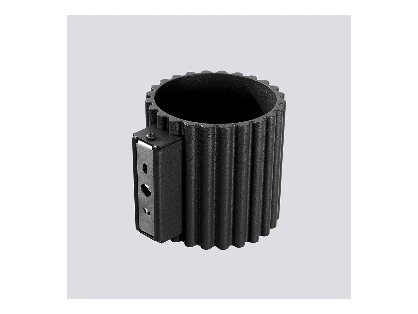 Applique Aura Minimaliste En Aluminium - 1 Sources Lumineuses - L.10 X H.10 Cm - Noir