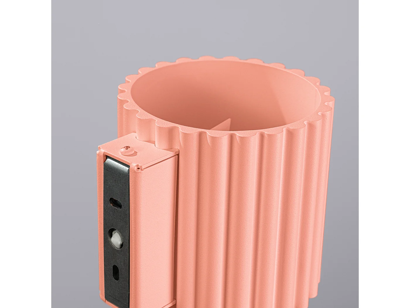 Lámpara De Pared Aura Minimalista De Aluminio - 1 Fuentes Luminosas - L.10 X A.10 Cm - Aterciopelado