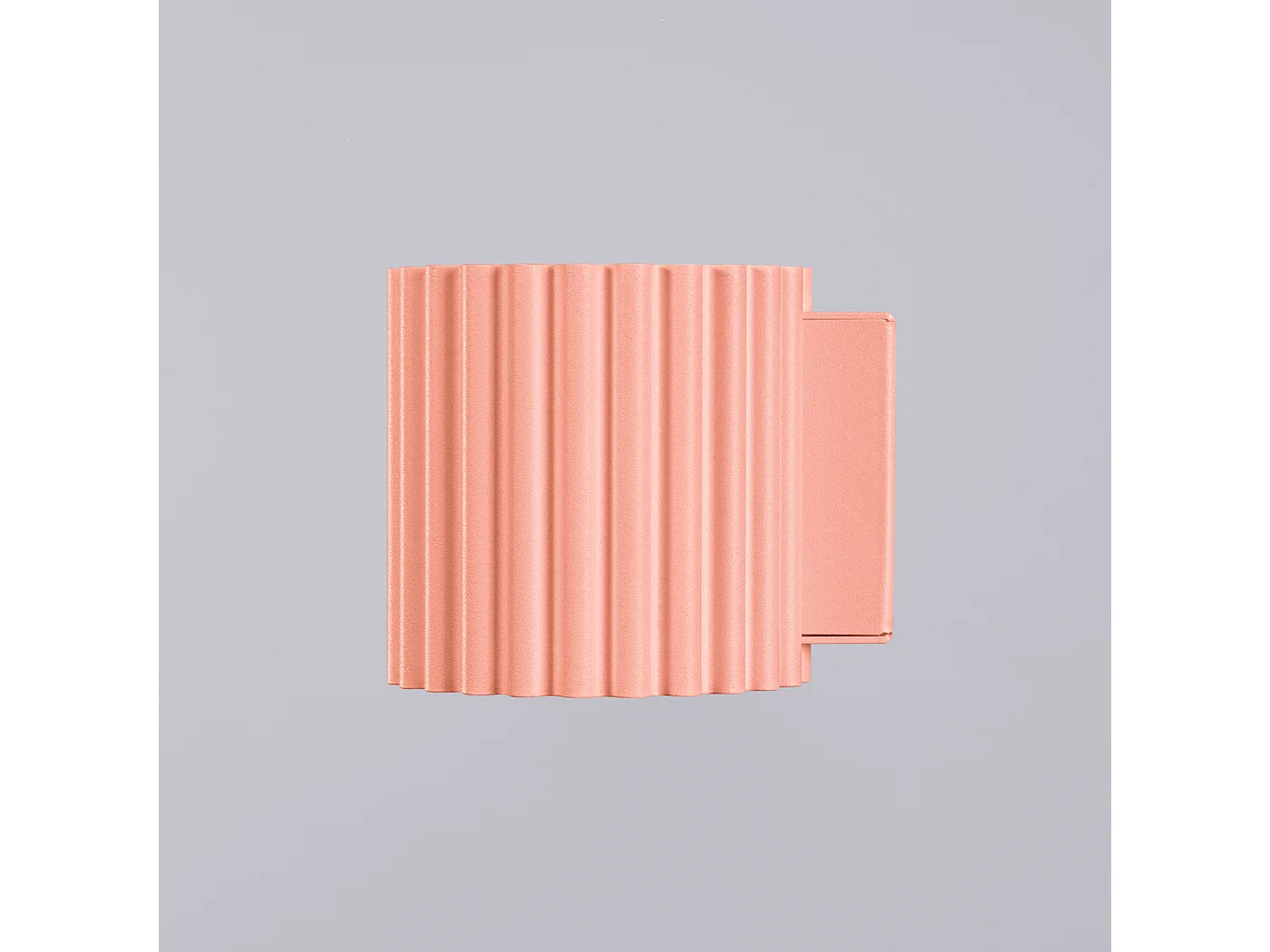 Applique Aura Minimaliste En Aluminium - 1 Sources Lumineuses - L.10 X H.10 Cm - Pêche