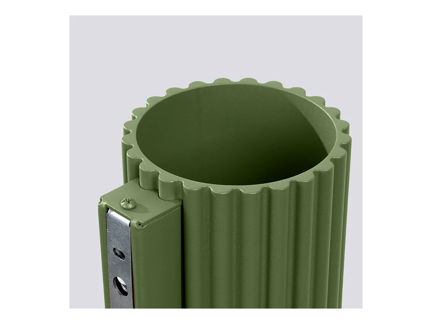 Applique Aura Minimaliste En Aluminium - 1 Sources Lumineuses - L.10 X H.10 Cm - Vert Olive