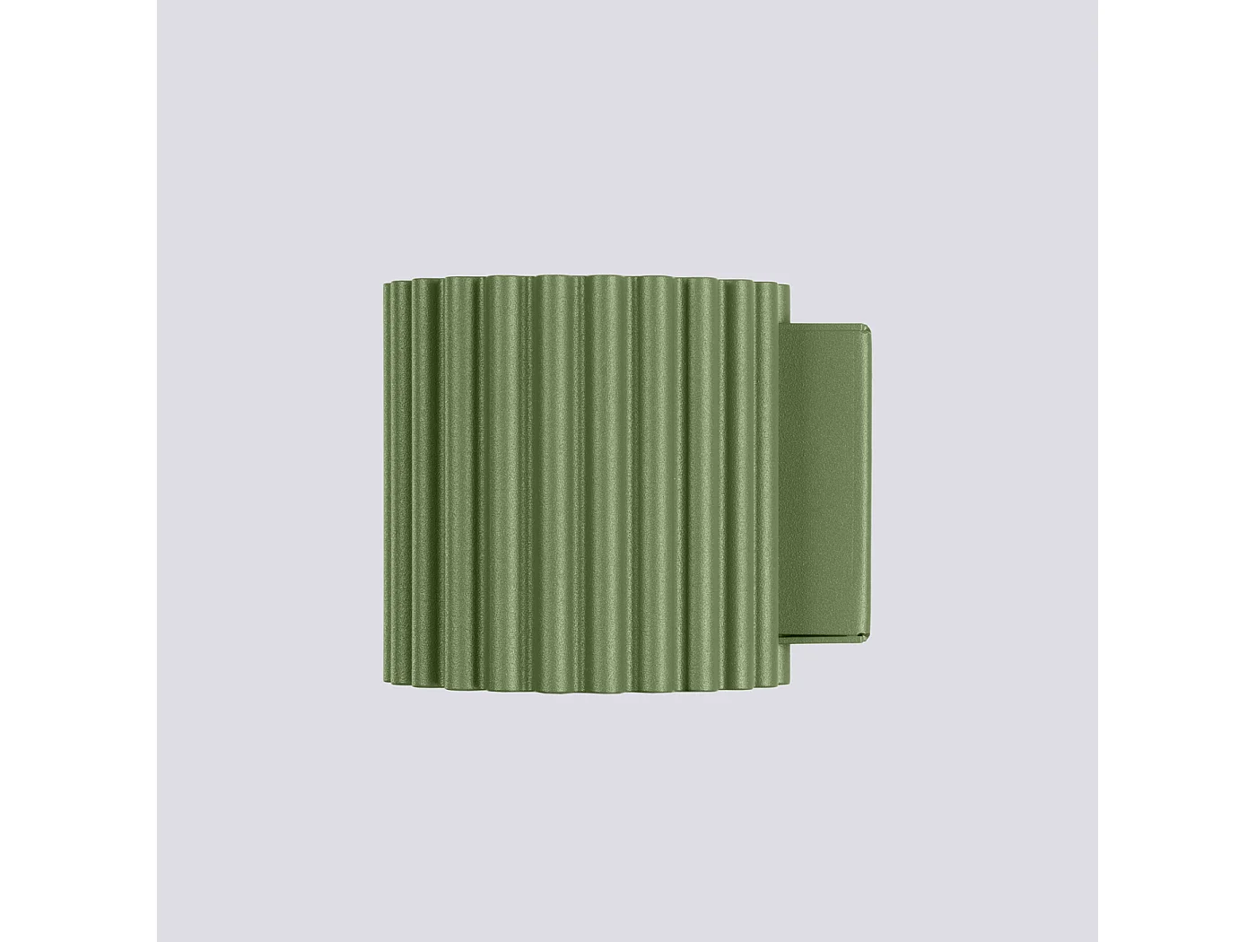 Lampa Ścienna Minimalistyczny Aura, Aluminium - 1 Źródło - L.10 X H.10 Cm - Zielony Oliwkowy