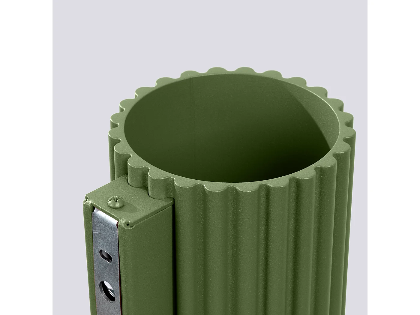 Lampa Ścienna Minimalistyczny Aura, Aluminium - 1 Źródło - L.10 X H.10 Cm - Zielony Oliwkowy