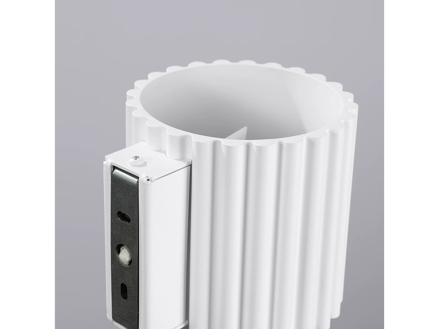 Applique Aura Minimaliste En Aluminium - 1 Sources Lumineuses - L.10 X H.10 Cm - Blanc