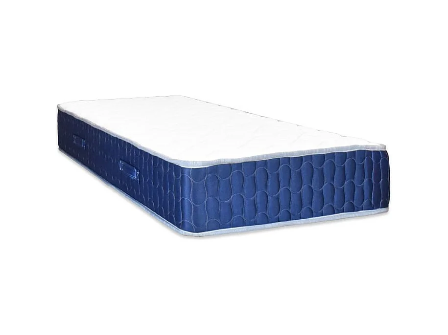 Materasso singolo 80x190x25H in schiuma poliuretanica e memory Palladio blu