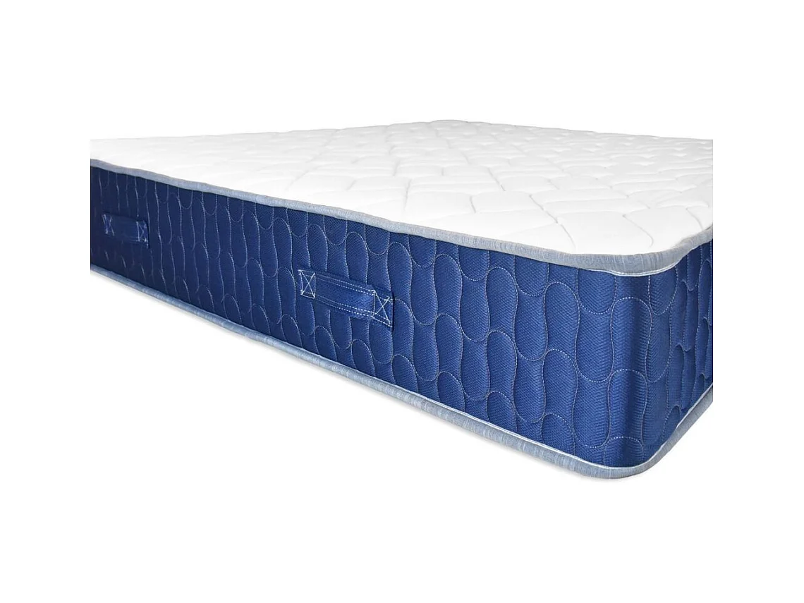 Materasso matrimoniale 160x190x25H in schiuma poliuretanica e memory Palladio blu