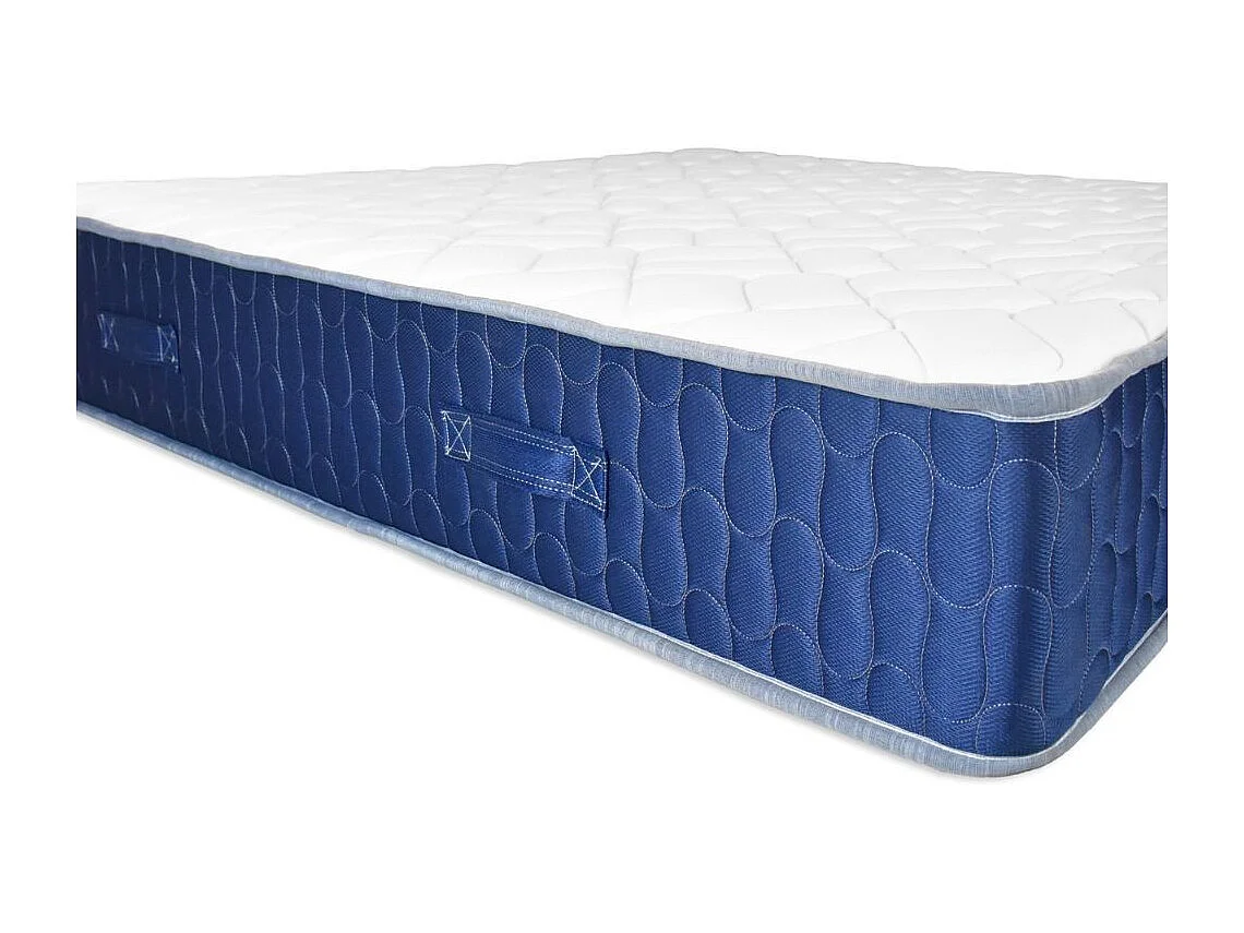 Materasso matrimoniale 160x190x25H in schiuma poliuretanica e memory Palladio blu