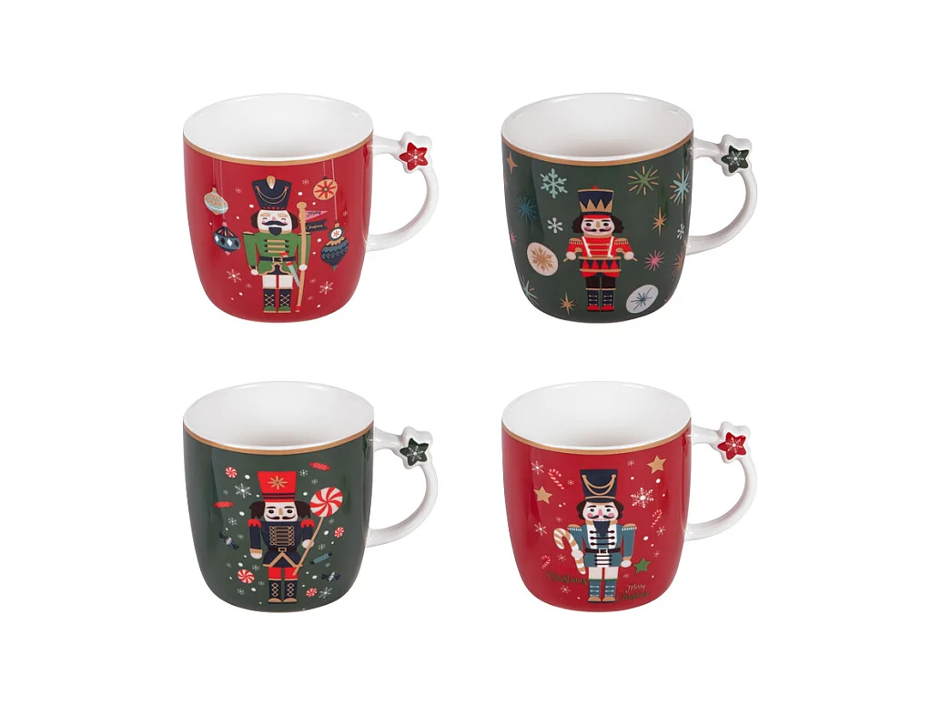 Coffret de 4 mugs Merry 36 cl