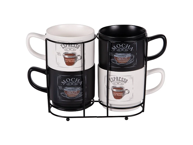 Tour de 4 mugs Mocha 39 cl