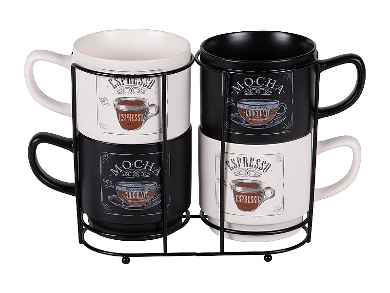Tour de 4 mugs Mocha 39 cl
