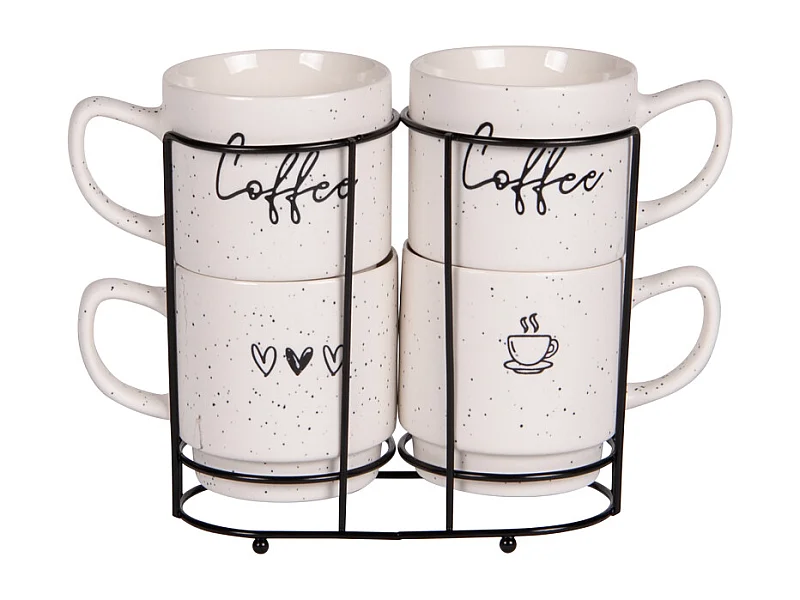 Tour de 4 mugs Sweet coffee 39 cl