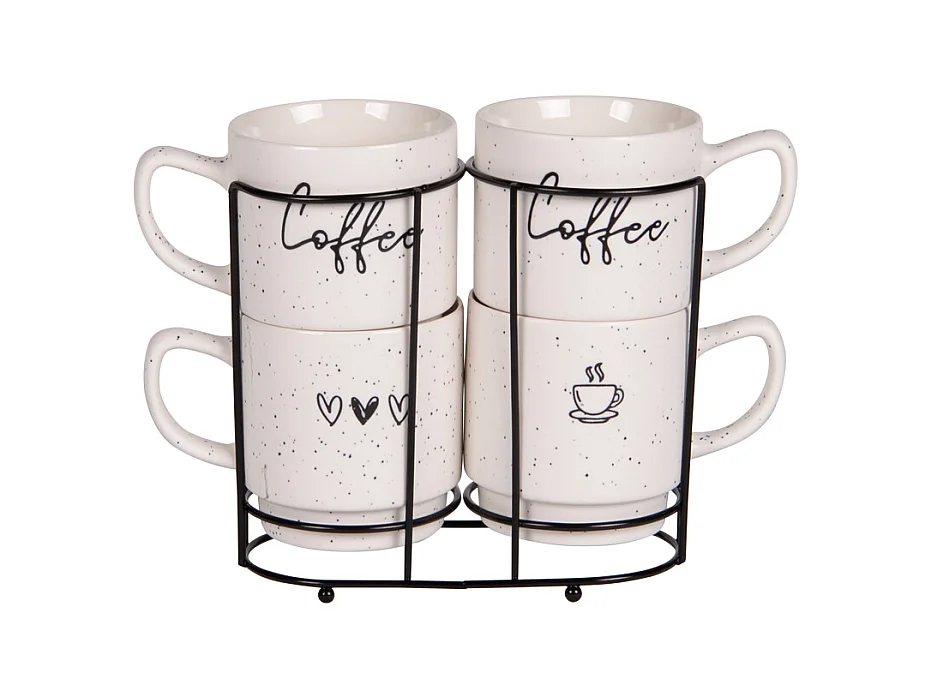 Tour de 4 mugs Sweet coffee 39 cl