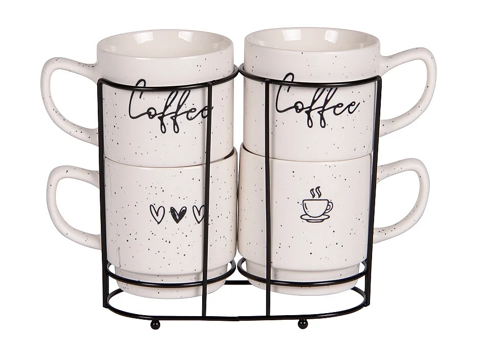 Tour de 4 mugs Sweet coffee 39 cl