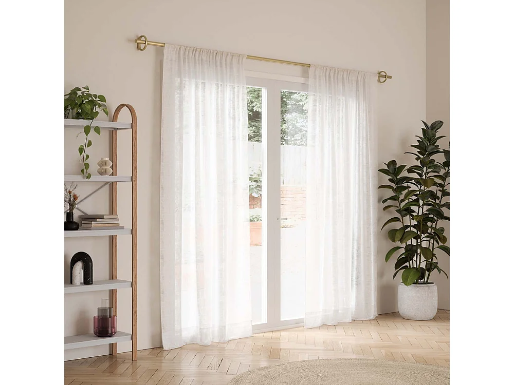 Tringle à rideaux en acier Rod Lot de 5