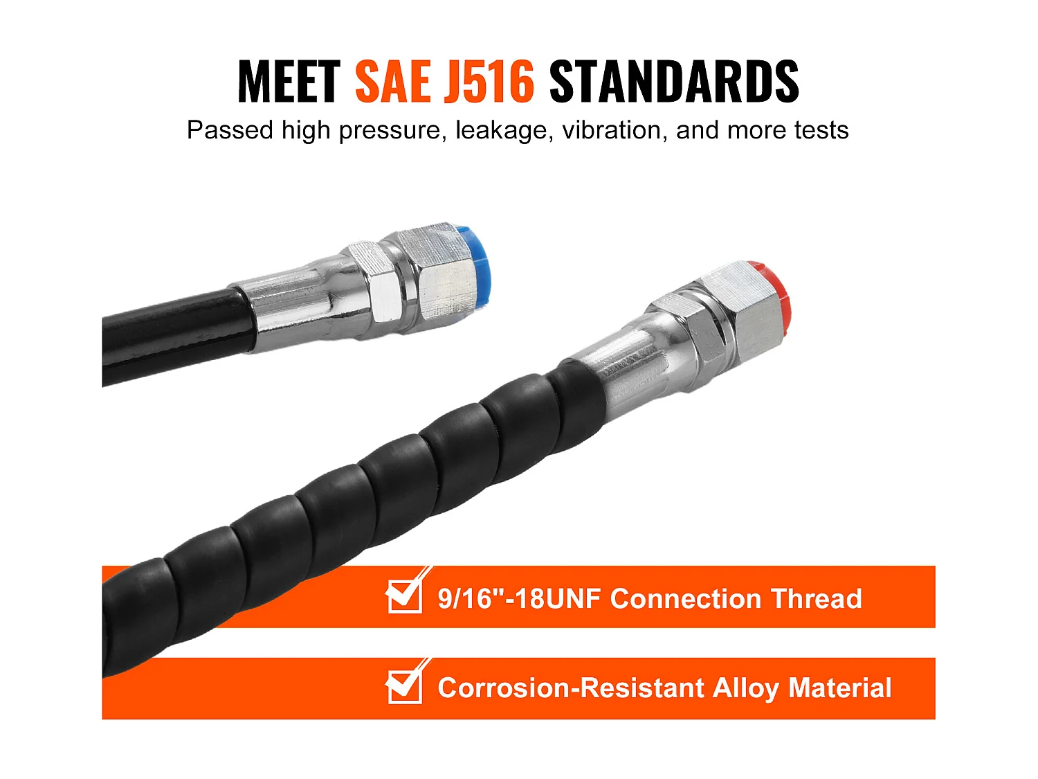 Kit de Tuyau de Direction Hydraulique SucceBuy de 610cm pour Bateau à Direction Hors-bord, TPEE, Compatibles avec le Système de Direction Hors-bord Marin