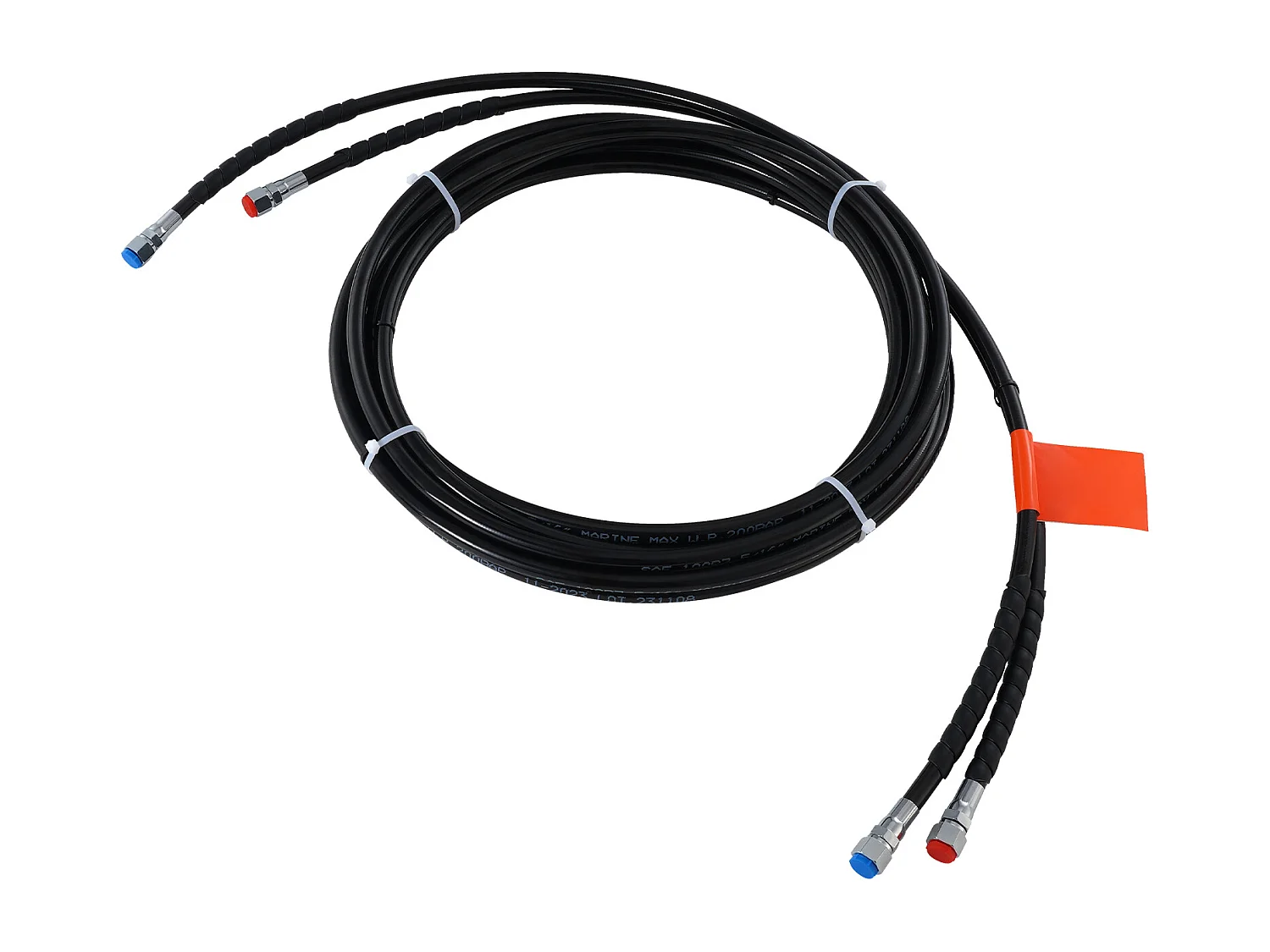 Kit de Tuyau de Direction Hydraulique SucceBuy de 610cm pour Bateau à Direction Hors-bord, TPEE, Compatibles avec le Système de Direction Hors-bord Marin