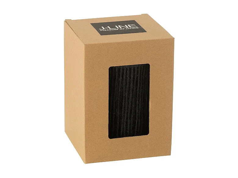 Lámpara led en metal negro 10.5x10.5x16 cm