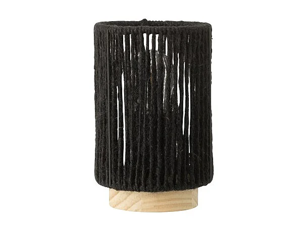 Lámpara led en metal negro 10.5x10.5x16 cm