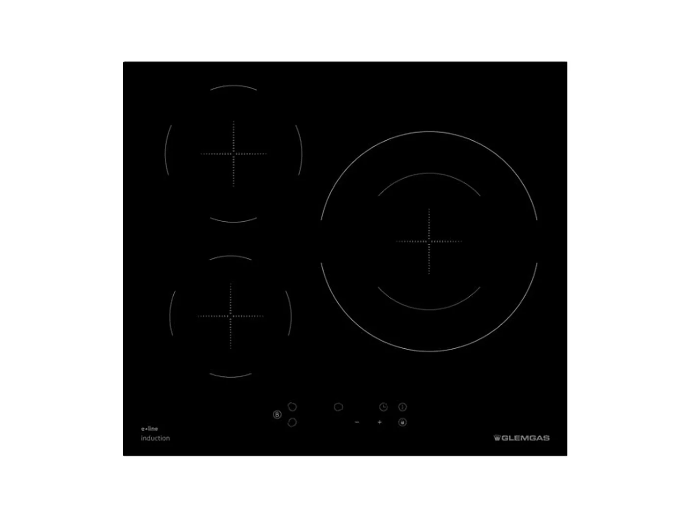 Glem Gas Plaque de cuisson induction 60cm 3 feux 7400w - GTI630ESL