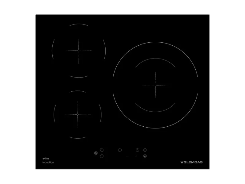 Glem Gas Plaque de cuisson induction 60cm 3 feux 7400w - GTI630ESL