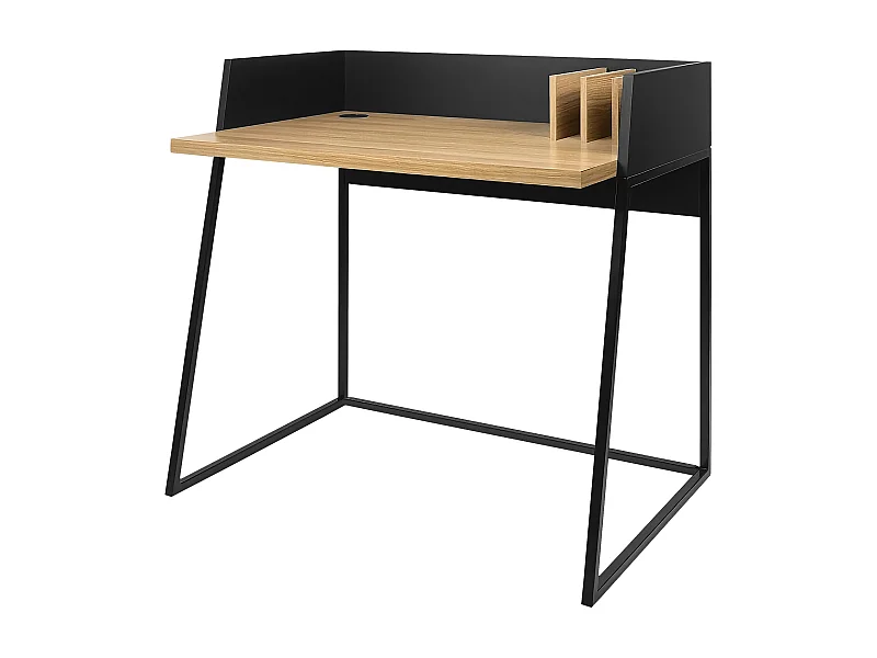 Escritorio de madera y negro CHARLES - HAPPY GARDEN