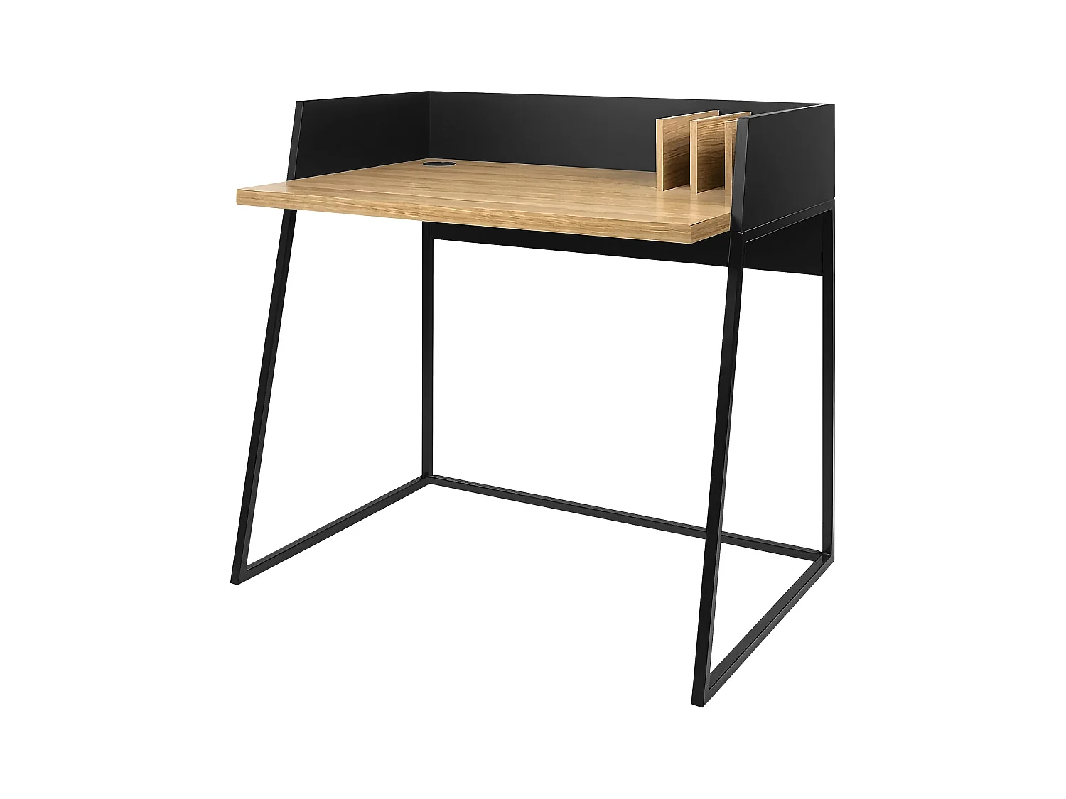 Bureau bois et noir CHARLES - HAPPY GARDEN
