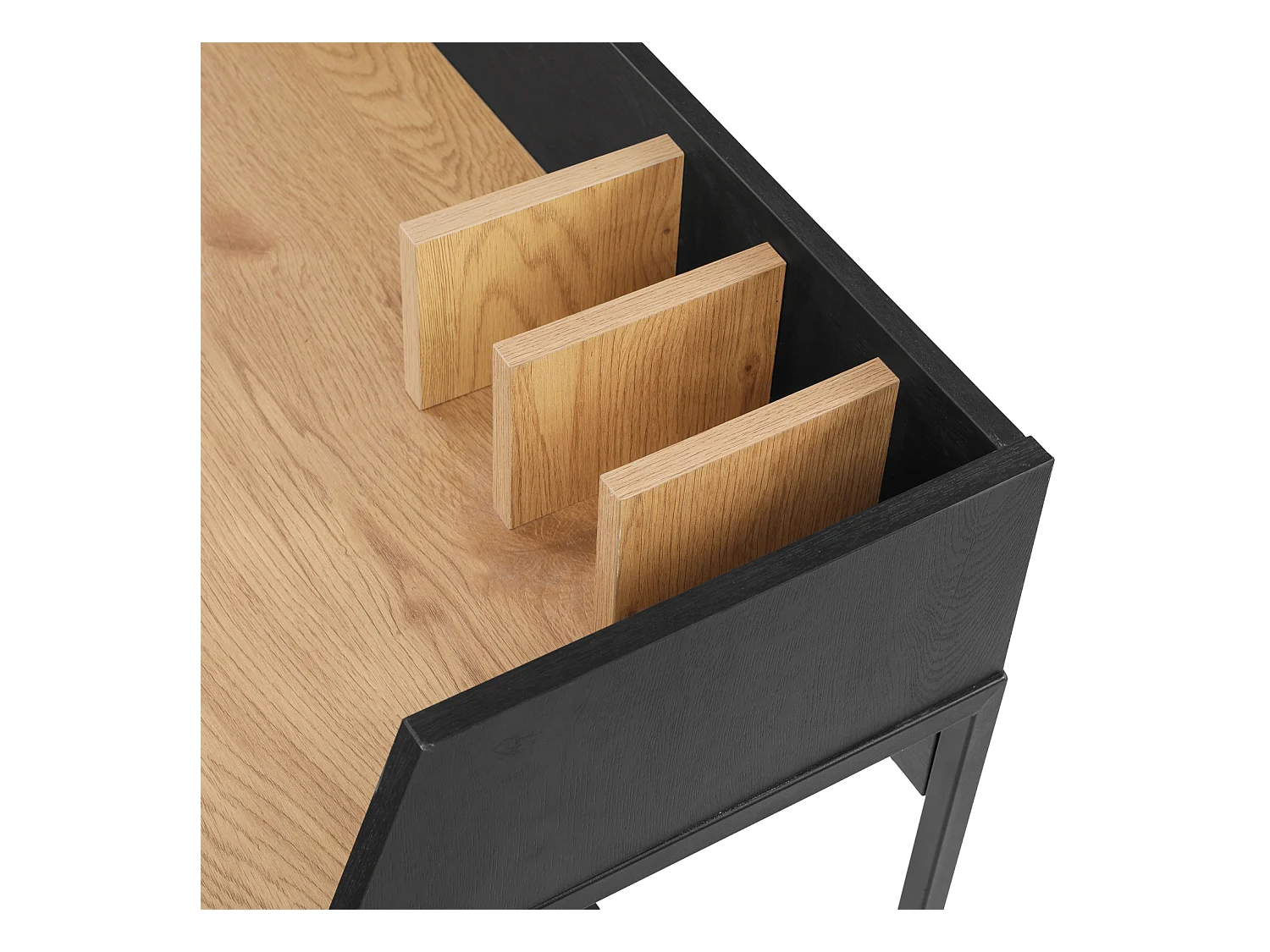 Bureau bois et noir CHARLES - HAPPY GARDEN