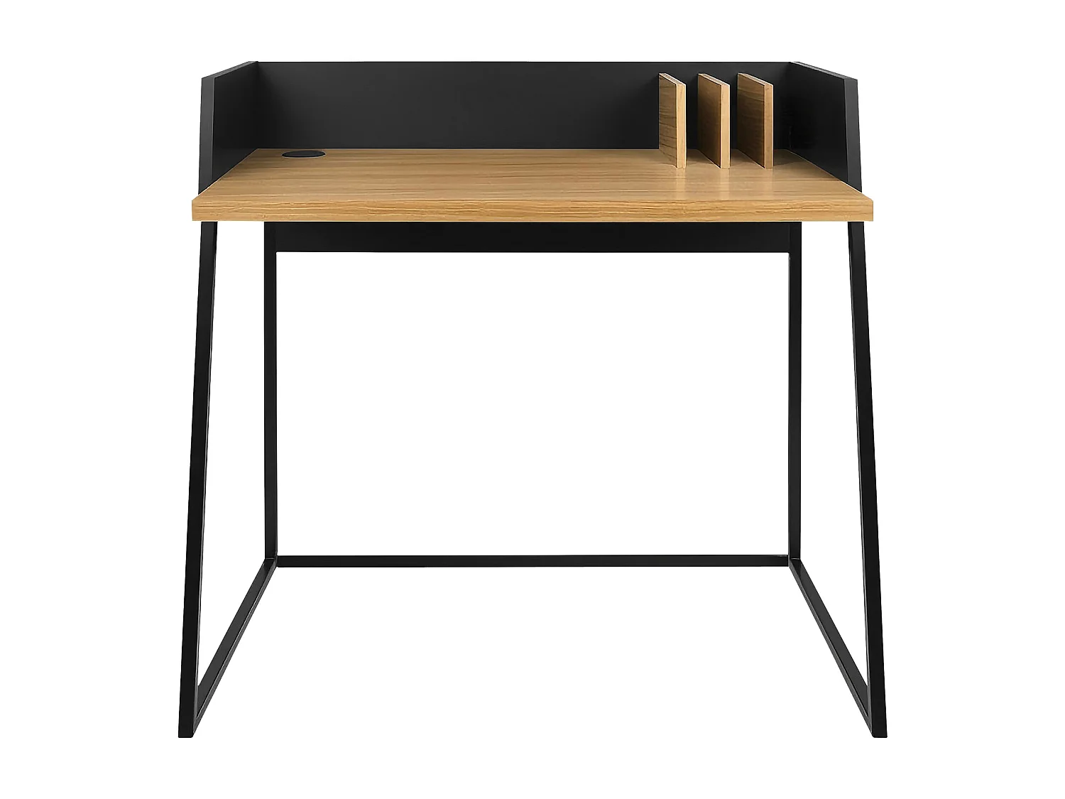 Bureau bois et noir CHARLES - HAPPY GARDEN