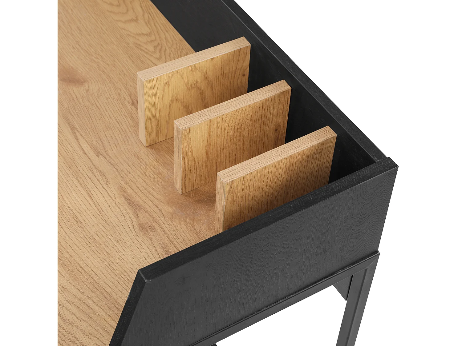 Bureau bois et noir CHARLES - HAPPY GARDEN