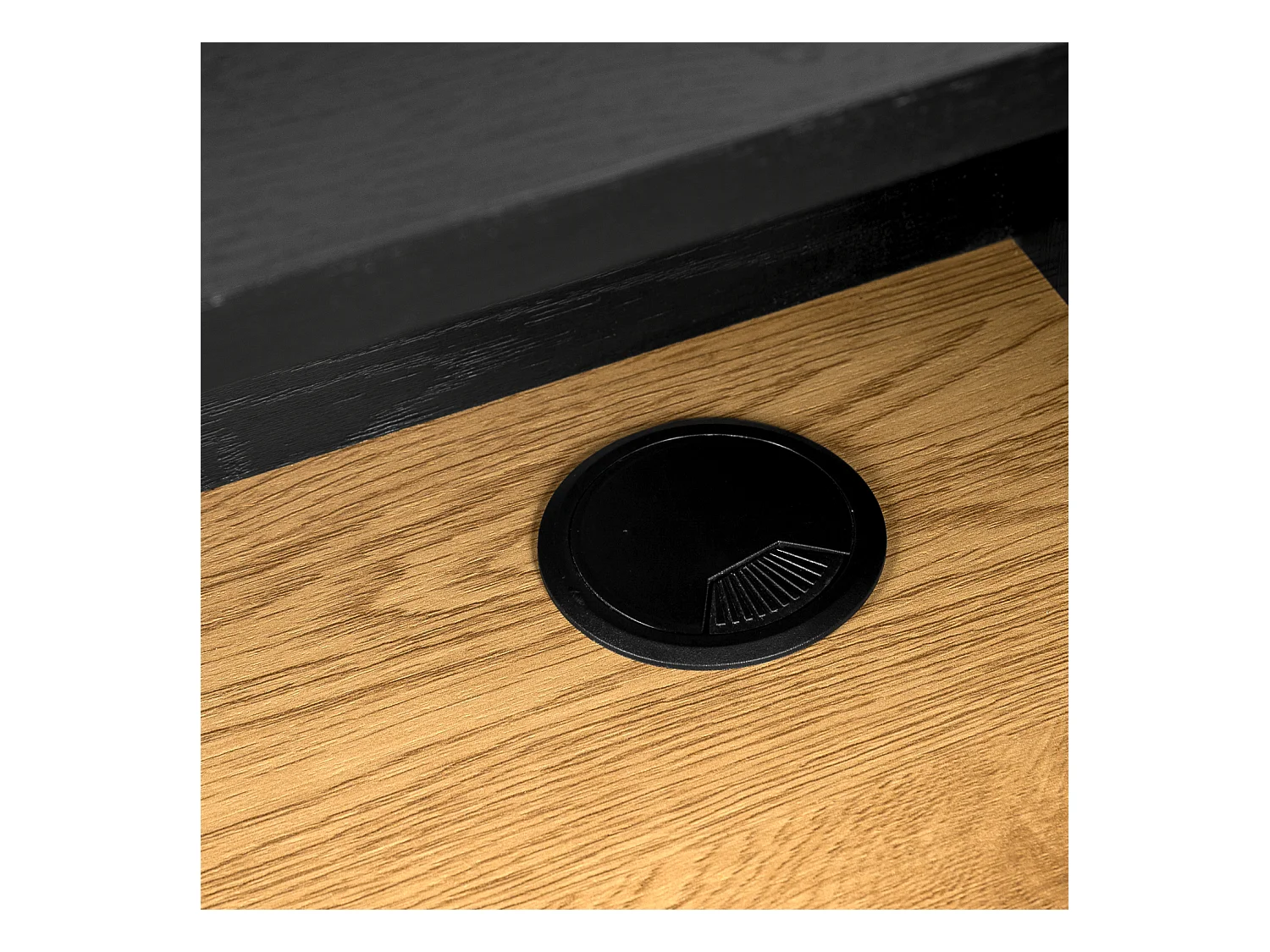 Bureau bois et noir 2 tiroirs ARTHUR - HAPPY GARDEN