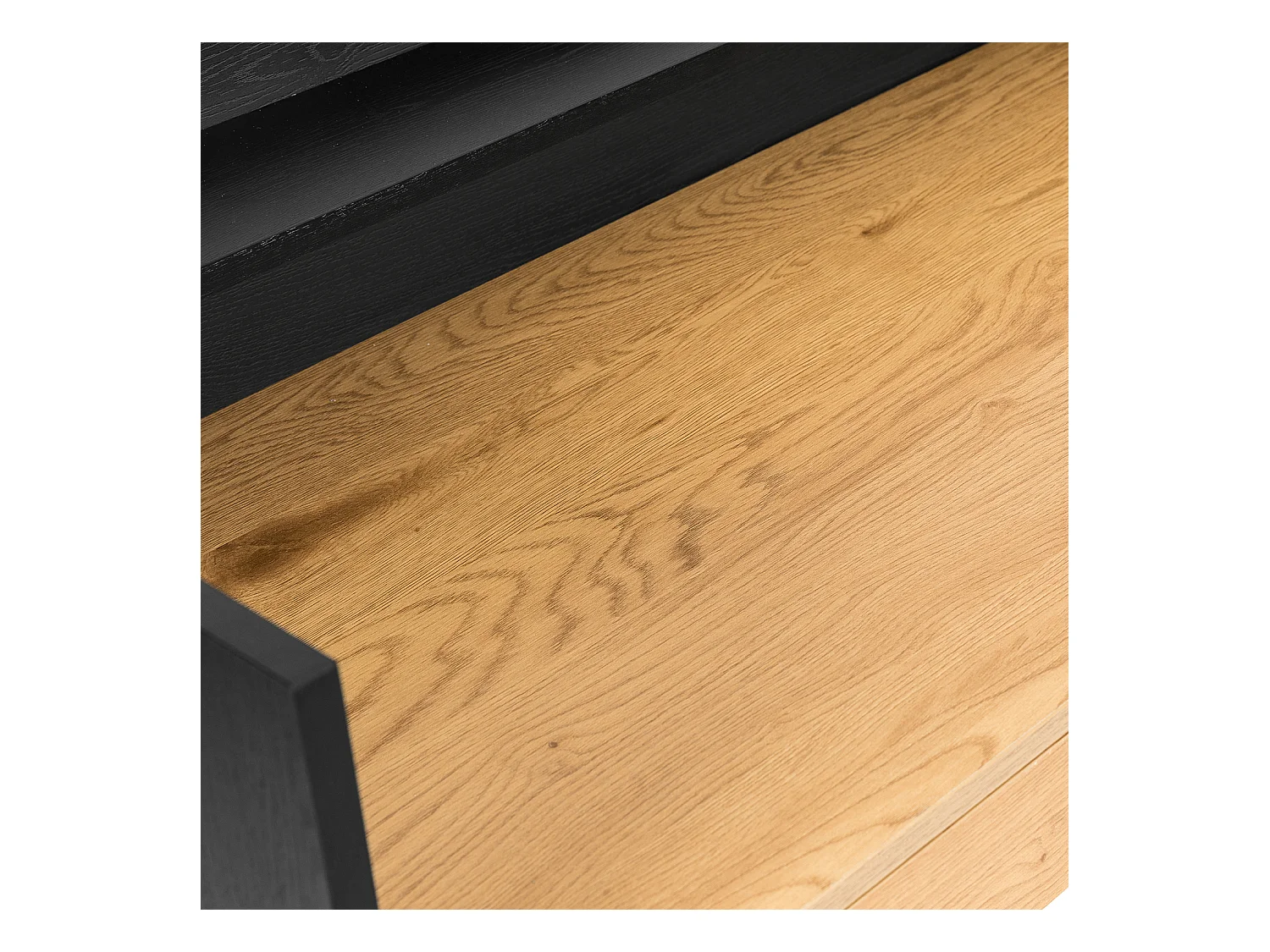 Bureau bois et noir 2 tiroirs ARTHUR - HAPPY GARDEN