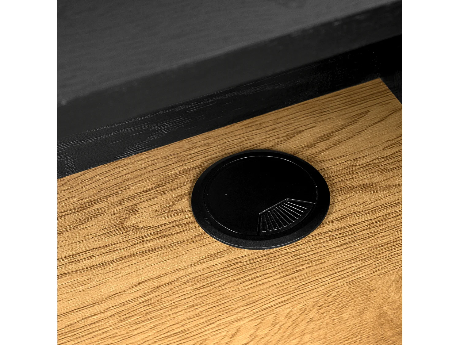 Bureau bois et noir 2 tiroirs ARTHUR - HAPPY GARDEN