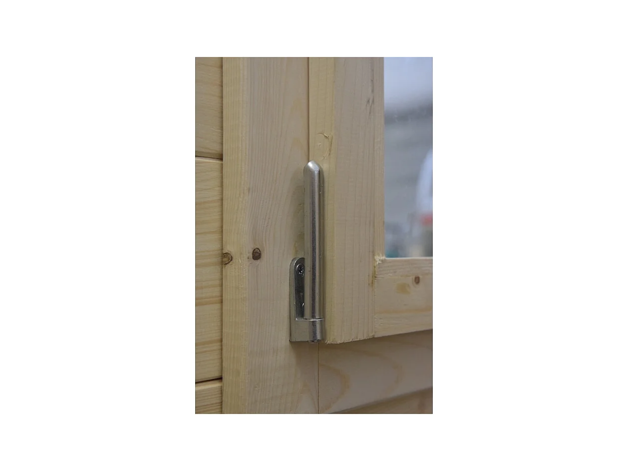 Abri de jardin en bois - 30m2 - 6x5m - Ep. 40mm - Couleur: naturel - DOM748 - ALTANKA