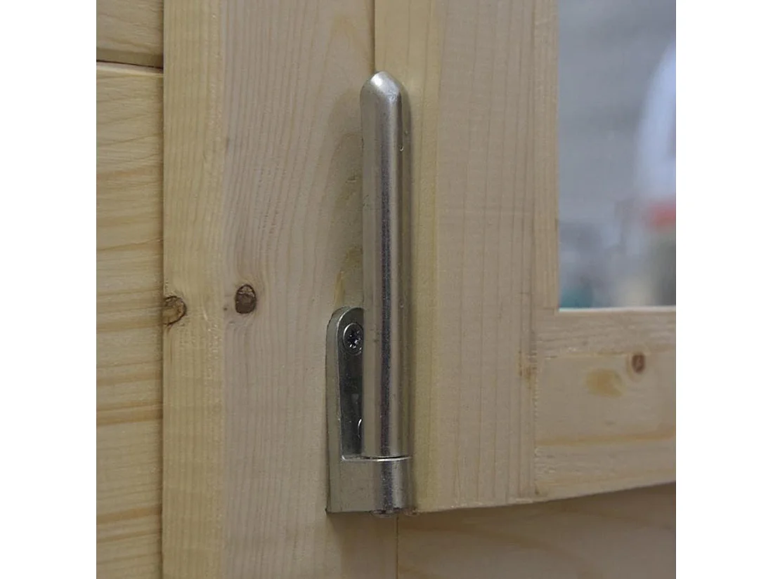 Abri de jardin en bois - 30m2 - 6x5m - Ep. 40mm - Couleur: naturel - DOM748 - ALTANKA