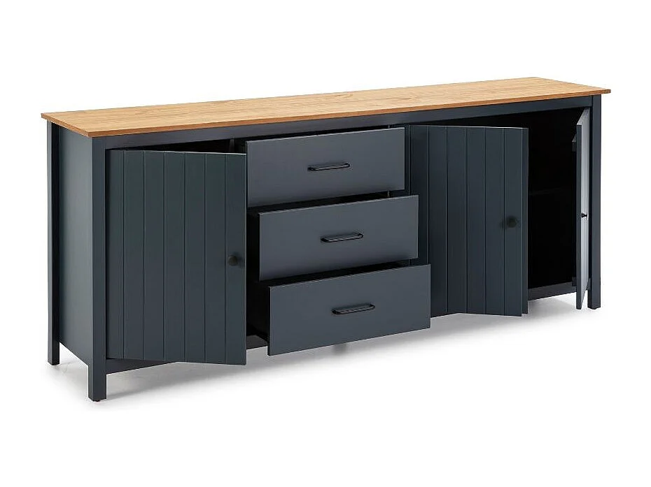 Dressoir Miranda - 190x40x80cm - Blauw