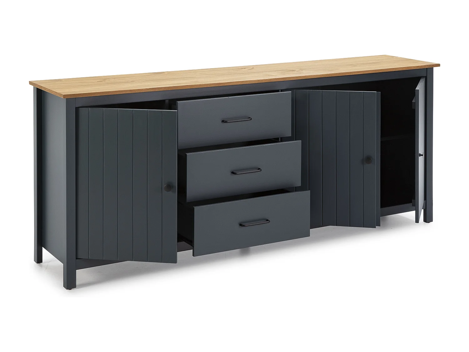 Dressoir Miranda - 190x40x80cm - Blauw