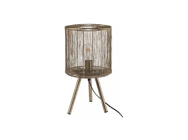 Lampara de mesa metal marrón antiguo Alt. 45