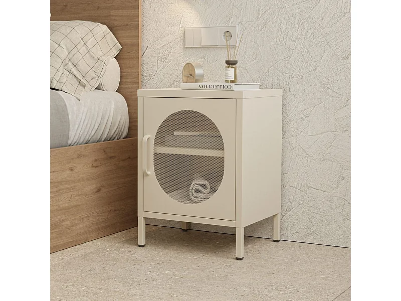 Nachtkastje Diora - 40x35x60cm - Beige