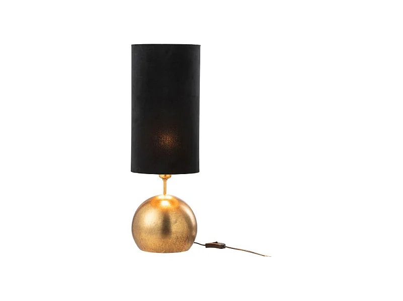 Lámpara de sobremesa de metal dorado 20.5x20.5x58 cm